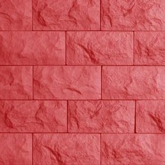 Плитка фасадна "Колотий камінь" червона 27х12х3